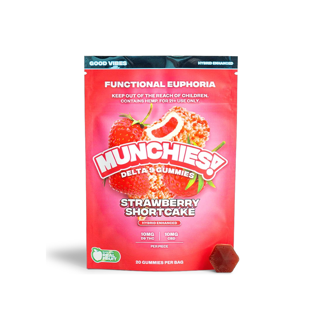 Munchies | 1:1 Euphoria Gummies - 10mg D9 / 10mg CBD (20ct)