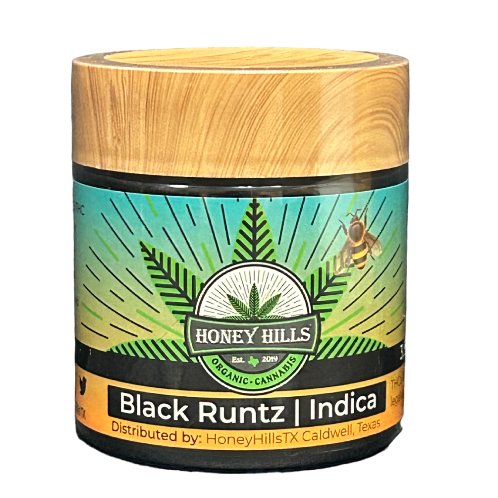 HONEY HILLS | FULL-SPEC HEMP FLOWER | BLACK RUNTZ - INDICA (26%)