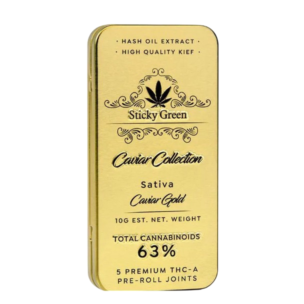 Sticky Green | Caviar Collection THCa Pre Rolls [5ct]