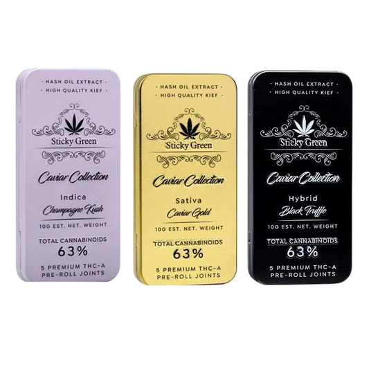 Sticky Green | Caviar Collection THCa Pre Rolls [5ct]