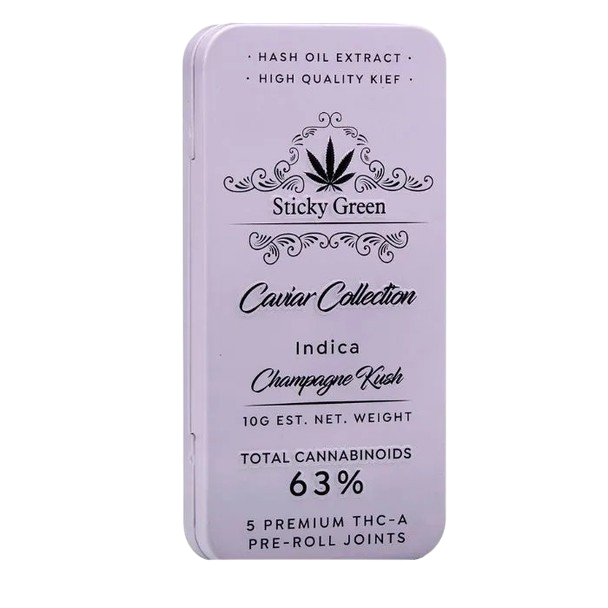 Sticky Green | Caviar Collection THCa Pre Rolls [5ct]
