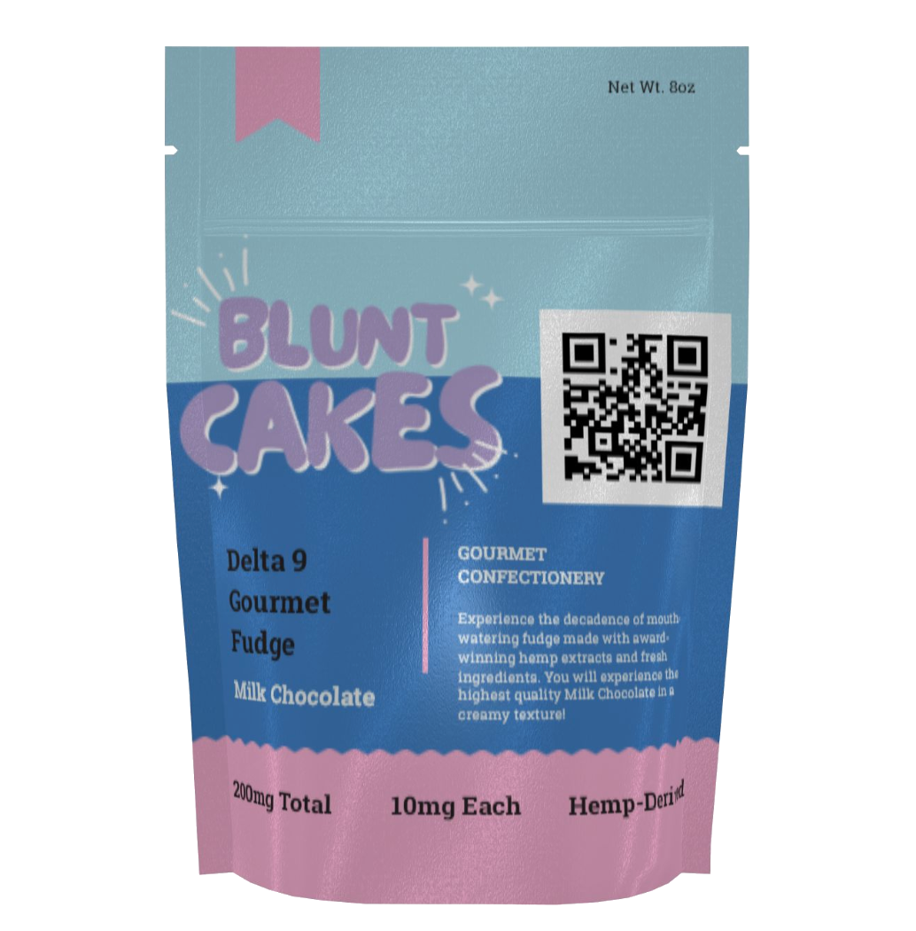 Blunt Cakes | Delta 9 Gourmet Fudge : 10mg Each - Dark Chocolate