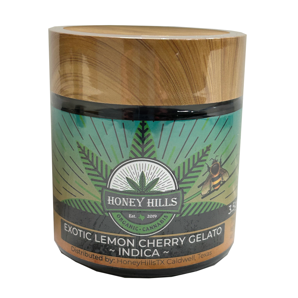 HONEY HILLS | FULL-SPEC HEMP FLOWER | EXOTIC LEMON CHERRY GELATO - INDICA (24.09%)
