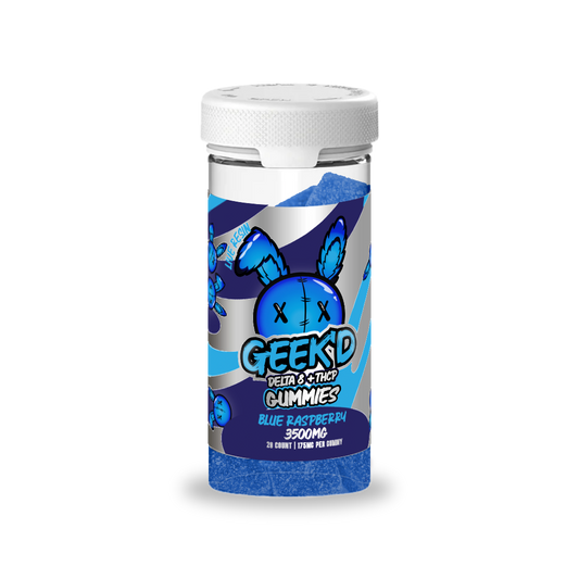 GEEK'D | Full-Spec Hemp Gummies - 3500mg : Blue Raspberry