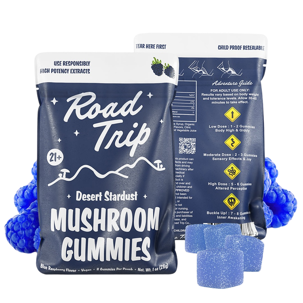 Road Trip | Desert Stardust Gummies (8ct) : Blue Raspberry